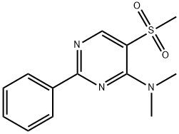 N,N-DIMETHYL-5-(METHYLSULFONYL)-2-PHENYL-4-PYRIMIDINAMINE Struktur