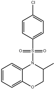 4-[(4-CHLOROPHENYL)SULFONYL]-3-METHYL-3,4-DIHYDRO-2H-1,4-BENZOXAZINE Struktur