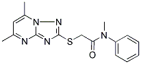 2-[(5,7-DIMETHYL[1,2,4]TRIAZOLO[1,5-A]PYRIMIDIN-2-YL)SULFANYL]-N-METHYL-N-PHENYLACETAMIDE Struktur