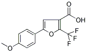 5-(4-METHOXYPHENYL)-2-(TRIFLUOROMETHYL)FURAN-3-CARBOXYLIC ACID Struktur