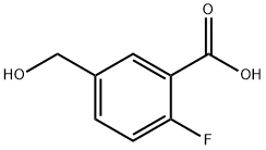 2-FLUORO-5-HYDROXYMETHYL-BENZOIC ACID Struktur