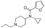 N-CYCLOPROPYL-N-(1-PROPYLPIPERIDIN-4-YL)FURAN-2-CARBOXAMIDE Struktur