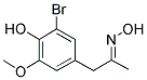 5-BROMO-4-HYDROXY-3-METHOXYPHENYLACETONE OXIME Struktur