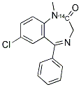 [2-14C]DIAZEPAM Struktur