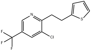 3-CHLORO-2-[2-(2-THIENYL)ETHYL]-5-(TRIFLUOROMETHYL)PYRIDINE Struktur