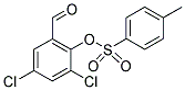 2,4-DICHLORO-6-FORMYLPHENYL 4-METHYLBENZENESULFONATE Struktur