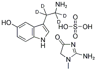 SEROTONIN-ALPHA,ALPHA,BETA,BETA-D4 CREATININE SULFATE COMPLEX Struktur