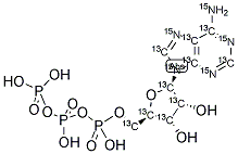 ADENOSINE 5'-TRIPHOSPHATE (U-13C10; U-15N5) Struktur