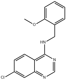 7-CHLORO-N-(2-METHOXYBENZYL)-4-QUINAZOLINAMINE Struktur