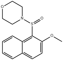 4-[(2-METHOXY-1-NAPHTHYL)SULFINYL]MORPHOLINE Struktur