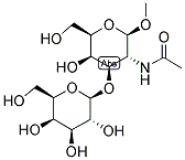 N-ACETYL-3-O-BETA-D-GALACTOPYRANOSYL-BETA-D-GALACTOSAMINE METHYL GLYCOSIDE Struktur