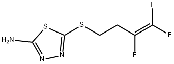 2-AMINO-5-(3,4,4-TRIFLUOROBUT-3-EN-1-YLTHIO)-1,3,4-THIADIAZOLE Struktur