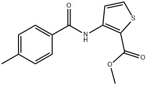 METHYL 3-[(4-METHYLBENZOYL)AMINO]-2-THIOPHENECARBOXYLATE Struktur