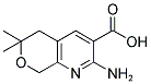 2-AMINO-6,6-DIMETHYL-5,8-DIHYDRO-6H-PYRANO[3,4-B]PYRIDINE-3-CARBOXYLIC ACID Struktur