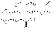 N-(2,3-DIMETHYL-(1H)-INDOL-7-YL)-3,4,5-TRIMETHOXYBENZAMIDE Struktur