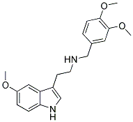 N-(3,4-DIMETHOXYBENZYL)-N-[2-(5-METHOXY-1H-INDOL-3-YL)ETHYL]AMINE Struktur