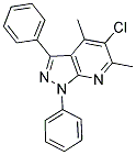 5-CHLORO-4,6-DIMETHYL-1,3-DIPHENYL-1H-PYRAZOLO[3,4-B]PYRIDINE Struktur