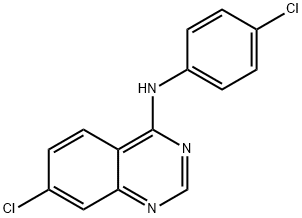 7-CHLORO-N-(4-CHLOROPHENYL)-4-QUINAZOLINAMINE Struktur