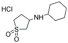 N-CYCLOHEXYL-N-(1,1-DIOXIDOTETRAHYDROTHIEN-3-YL)AMINE HYDROCHLORIDE Struktur