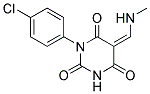 1-(4-CHLOROPHENYL)-5-[(METHYLAMINO)METHYLENE]-2,4,6(1H,3H,5H)-PYRIMIDINETRIONE Struktur