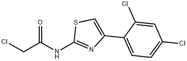 2-CHLORO-N-[4-(2,4-DICHLORO-PHENYL)-THIAZOL-2-YL]-ACETAMIDE Struktur