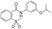 N-(3-ISOPROPOXYPHENYL)-2-(METHYLSULPHONYL)BENZAMIDE Struktur