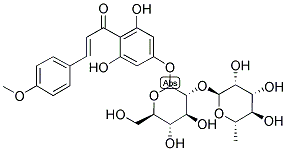 2',6'-DIHYDROXY-4-METHOXYCHALCONE-4'-O-NEOHESPERIDOSIDE Struktur