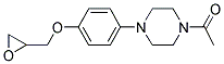 1-ACETYL-4-[4-(2-OXIRANYLMETHOXY)PHENYL]PIPERAZINE Struktur