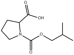 1-(ISOBUTOXYCARBONYL)PROLINE Struktur