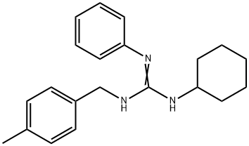 N-CYCLOHEXYL-N'-(4-METHYLBENZYL)-N''-PHENYLGUANIDINE Struktur