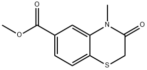 METHYL 4-METHYL-3-OXO-3,4-DIHYDRO-2H-1,4-BENZOTHIAZINE-6-CARBOXYLATE Struktur