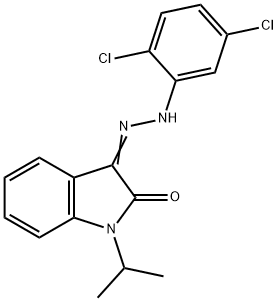 1-ISOPROPYL-1H-INDOLE-2,3-DIONE 3-[N-(2,5-DICHLOROPHENYL)HYDRAZONE] Struktur