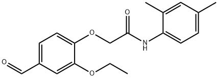 2-(2-ETHOXY-4-FORMYLPHENOXY) ACETIC ACID, N-(2,4-DIMETHYLPHENYL)AMIDE Struktur