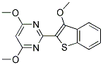 4,6-DIMETHOXY-2-[3-METHOXYBENZOTHIOPHEN-2-YL]PYRIMIDINE Struktur