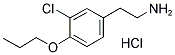 2-(3-CHLORO-4-PROPOXY-PHENYL)-ETHYLAMINE HYDROCHLORIDE Struktur