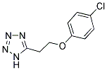 5-[2-(4-CHLOROPHENOXY)ETHYL]-1H-TETRAAZOLE Struktur