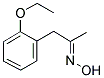 (2-ETHOXYPHENYL)ACETONE OXIME Struktur