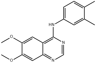 N-(3,4-DIMETHYLPHENYL)-6,7-DIMETHOXY-4-QUINAZOLINAMINE Struktur