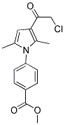 4-[3-(2-CHLORO-ACETYL)-2,5-DIMETHYL-PYRROL-1-YL]-BENZOIC ACID METHYL ESTER Struktur