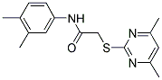 N-(3,4-DIMETHYLPHENYL)-2-[(4,6-DIMETHYL-2-PYRIMIDINYL)SULFANYL]ACETAMIDE Struktur