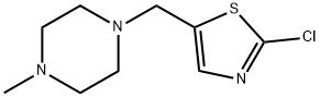 1-[(2-CHLORO-1,3-THIAZOL-5-YL)METHYL]-4-METHYLPIPERAZINE Struktur