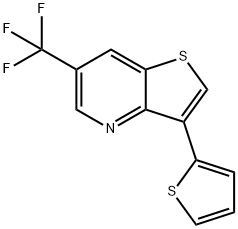 3-(2-THIENYL)-6-(TRIFLUOROMETHYL)THIENO[3,2-B]PYRIDINE Struktur