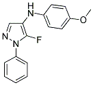 5-FLUORO-4-[N-(4-METHOXYPHENYL)AMIDO]-1-PHENYLPYRAZOLE Struktur