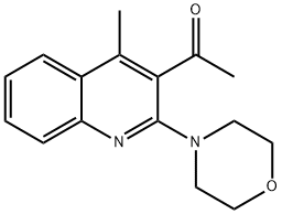 1-(4-METHYL-2-MORPHOLINO-3-QUINOLINYL)-1-ETHANONE Struktur