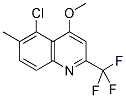 5-CHLORO-4-METHOXY-6-METHYL-2-(TRIFLUOROMETHYL)QUINOLINE Struktur