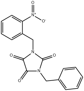 1-BENZYL-3-(2-NITROBENZYL)-1H-IMIDAZOLE-2,4,5(3H)-TRIONE Struktur