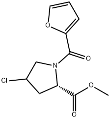 METHYL 4-CHLORO-1-(2-FURYLCARBONYL)-2-PYRROLIDINECARBOXYLATE Struktur