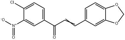 3-(1,3-BENZODIOXOL-5-YL)-1-(4-CHLORO-3-NITROPHENYL)-2-PROPEN-1-ONE Struktur