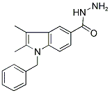 1-BENZYL-2,3-DIMETHYL-1H-INDOLE-5-CARBOXYLIC ACID HYDRAZIDE Struktur