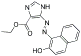 ETHYL 5-[(E)-(2-HYDROXY-1-NAPHTHYL)DIAZENYL]-1H-IMIDAZOLE-4-CARBOXYLATE Struktur